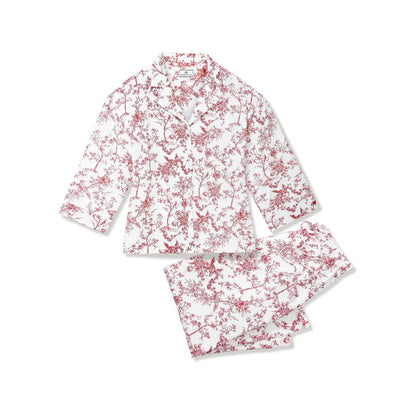 Women's Olivia Wide Leg PJ Set - Red Timeless Toile