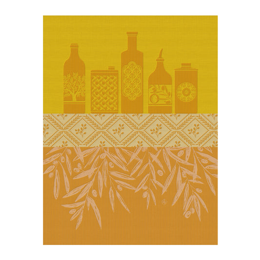 Huiles Provencale Tea Towel - Yellow - 24 x 31