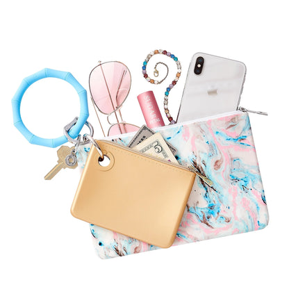 OVT Silicone Big O Key Ring - Sweet Carolina Blue Bamboo