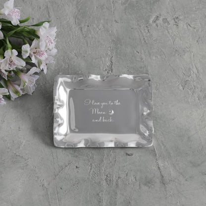 Vento - Engraved Tray - Love You To Moon 7"
