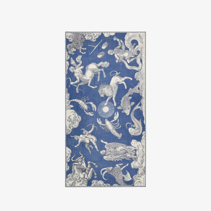 Scarf 100 - Astrology - Denim