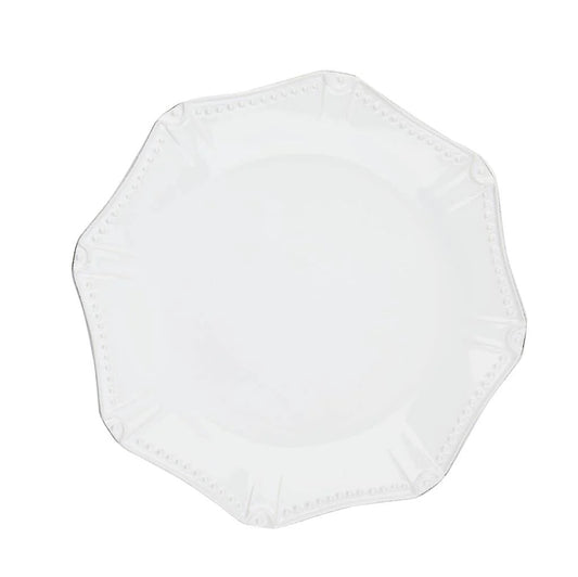 Isabella - Pure White - Octagonal Dinner Plate 11.25"