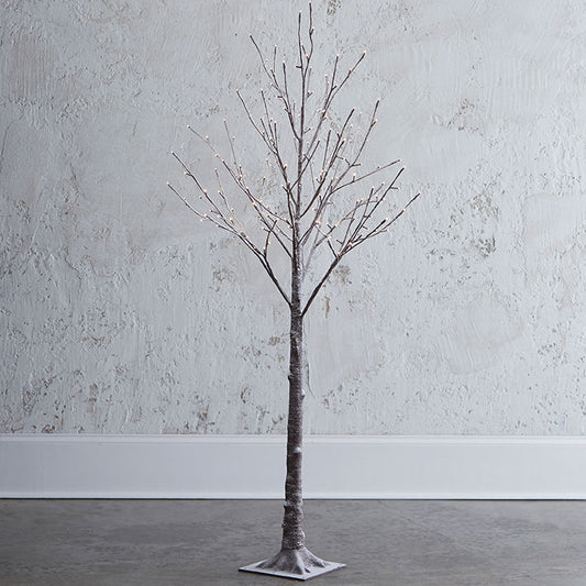 RZI Snowy Tree with Warm White Led Lights 5.5'