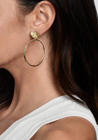 Butterfly - Single Hoop Earrings