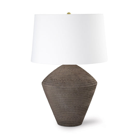 Soren Ceramic Table Lamp - Brown - 27"H