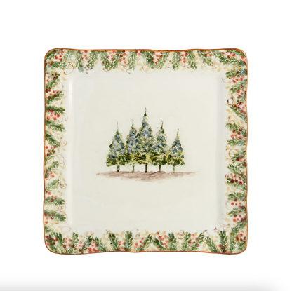 ATI Natale - Square Signed Platter 13.5"