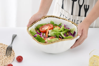 PPB Golden Salerno - Large Round Salad Bowl (1721WG)