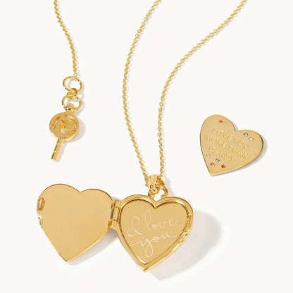 Pearlescent Classic Heart Locket Necklace
