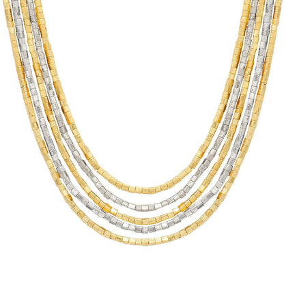 MMJ - Amunet Necklace 17" - Mixed Metal