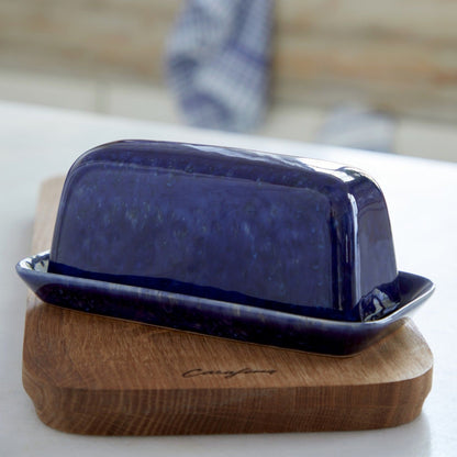 Abbey - Cobalt - Lidded Butter Dish 8" (Retired)