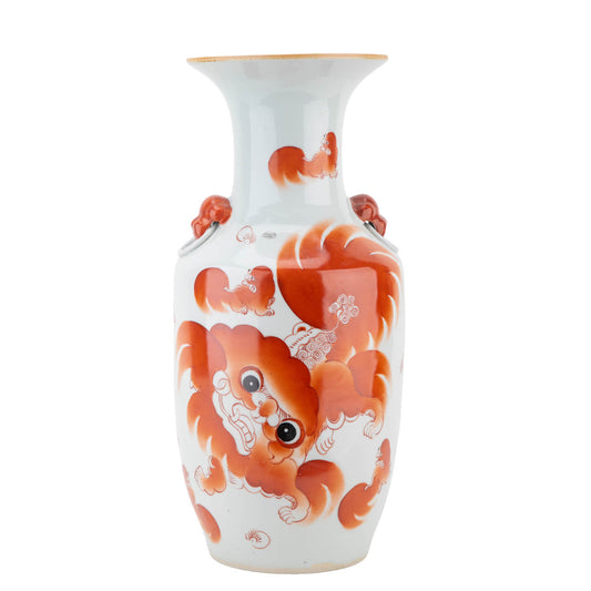 Melon Vase - Red Lion - 17.25"