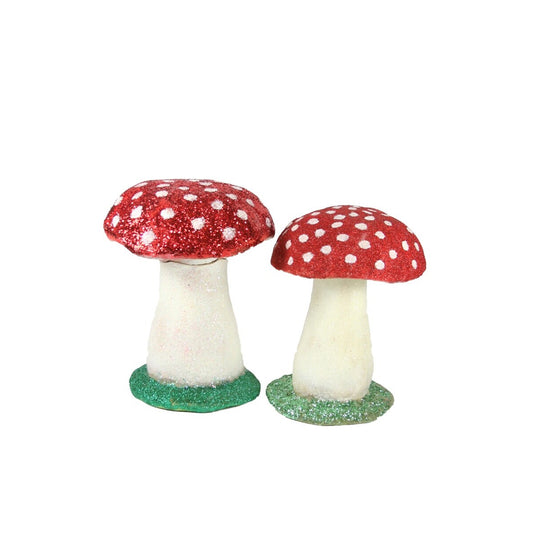 CFC Red Glitter Mushroom Cachette 10"