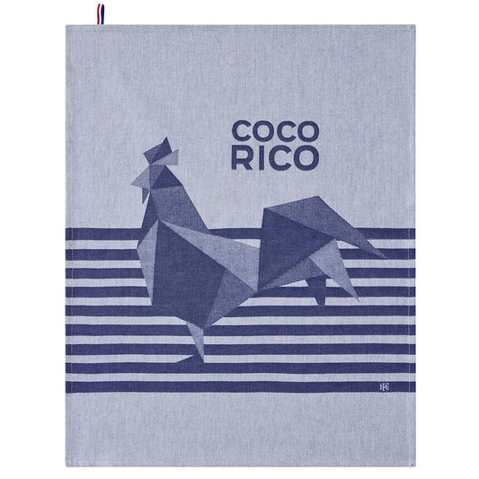 Coco-Rico Tea Towel - Blue - 24 x 31