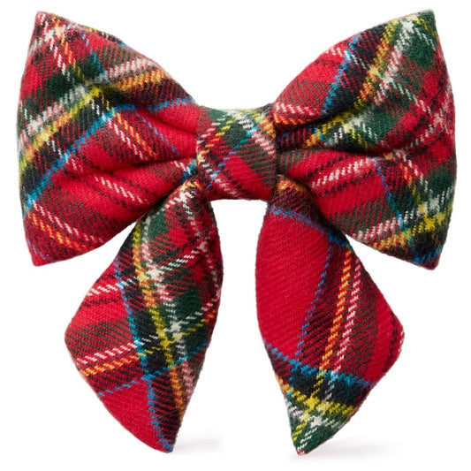 TFD Tartan Plaid Lady Pet Bow -