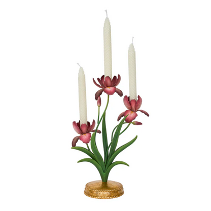 JLK Meadow Walk - Iris - Centerpiece Candelabra 14"