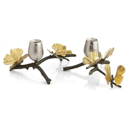 MAR Butterfly Ginkgo - Candleholder Set/2 (175753)