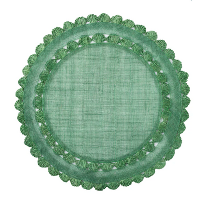 Isadora Placemat - Evergreen 15"