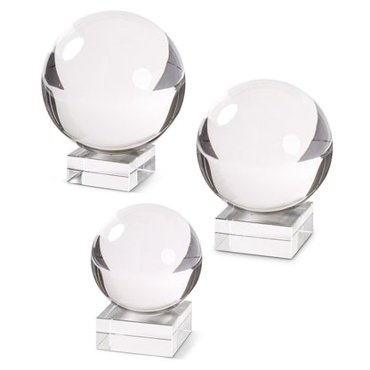 KKI Crystal Globe on Square Base - Small 4"