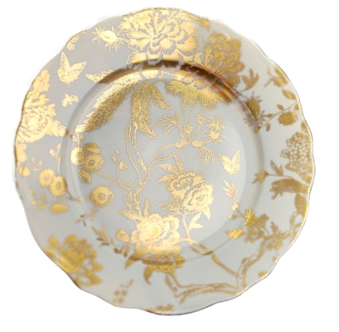 Jardin Secret - White & Gold - Accent Plate 8.75"