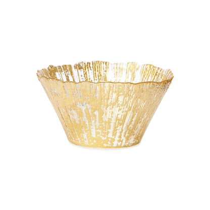 VTR Rufolo Glass - Gold Small Deep Bowl 6.5"