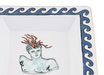 Il Viaggio Di Nettuno - White - Oggetti Small Square Tray 7"