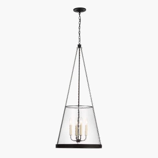 VCF Reese Pendant in Bronze with Clear Restoration Glass 18"