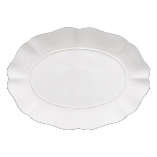 Rosa - White - Oval Platter 15"