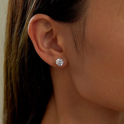 Simulated Diamond Stud Earrings - 8 CTW