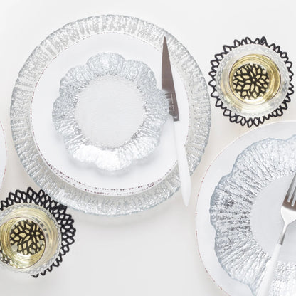 VTR Rufolo Glass - Platinum - Dinner Plate 11" (Retired)