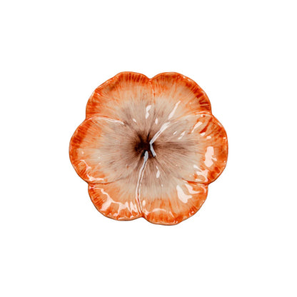 Elisabetta - Dessert Plate - Orange Flower 7.75"
