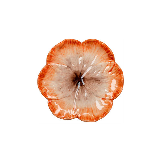 Elisabetta - Dessert Plate - Orange Flower 7.75"