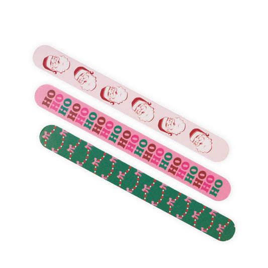 TRS Candy Cane Cutie Nail Files Pink/Green - (Set of 3)