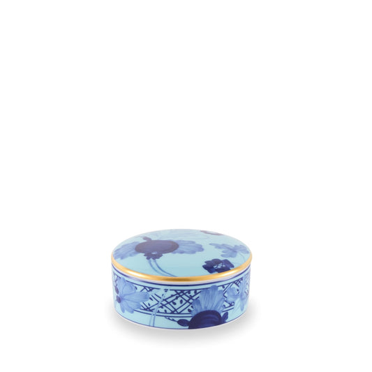 Tesori Collection - Iris - Small Round Trinket Box 3.2"