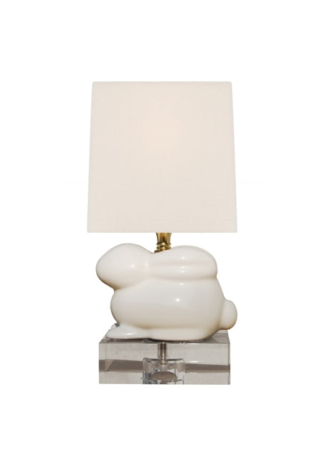 White Porcelain Bunny Lamp
