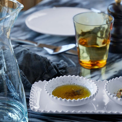 Pearl - White - Narrow Rectangle Tray 12"