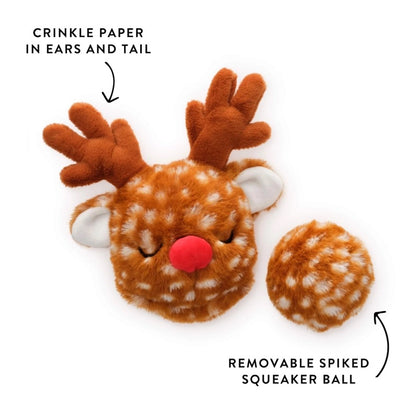 TFD Reindeer 2-in-1 Bounce Dog Toy