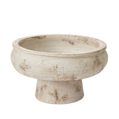 Garance Footed Bowl - Grey - 14.75" X 9.75"
