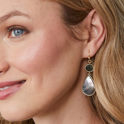 SPT E Batina Earrings Grey MoP