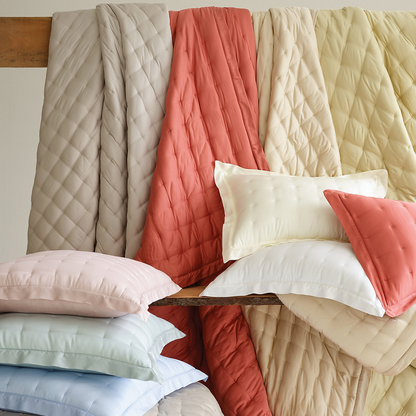 PCH Silken Solid - White Puff - Euro Sham 26x26