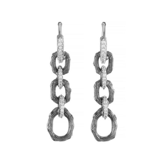 MAR-E Enchanted Forest Link Earrings with Diamonds