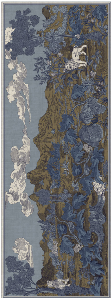IIE Scarf Etole 70 - Histoire - Blue