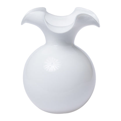 VTR Hibiscus Glass Vase - White -