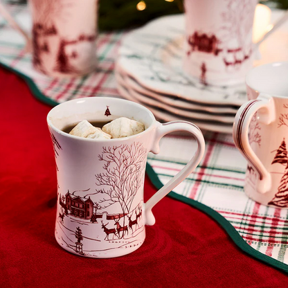 Country Estate Winter Frolic - Ruby - Mug 11oz