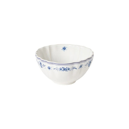 Vila - White & Blue - Cereal Bowl 6"