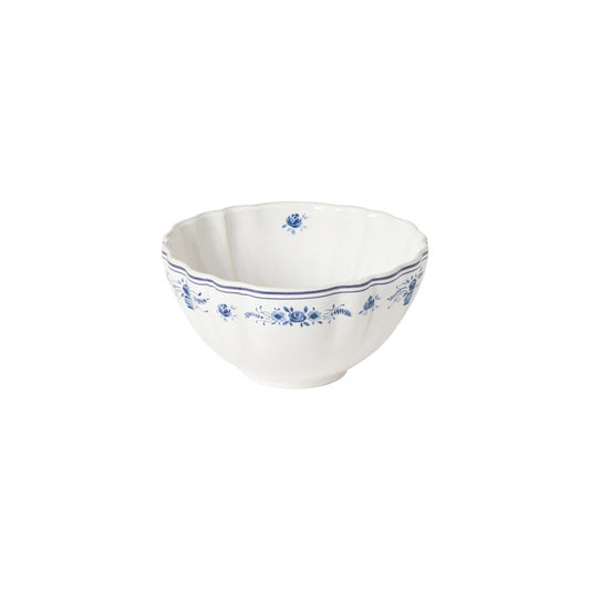 Vila - White & Blue - Cereal Bowl 6"