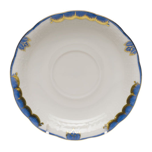 Princess Victoria - Blue - Tea Saucer 6"