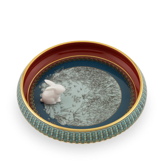 Totem - Coniglio - Round Change Tray with Rabbit 6.69"