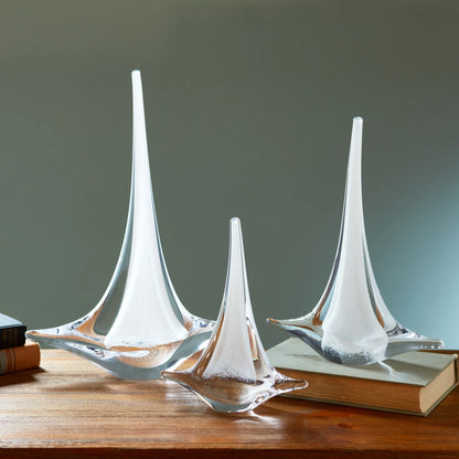 SMP Sailboat - White - Small 8"