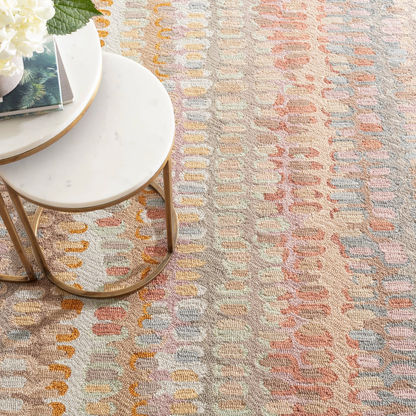 Paint Chip Hand Micro Hooked Wool Rug - Stone 5x8