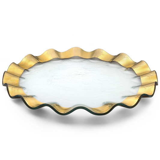 Ruffle Gold - Buffet Plate 13"